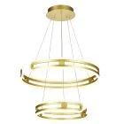 Kiara, nowoczesna lampa wisząca, złota, LED, 3000K, ściemnialna, MD17016002-2A GOLD